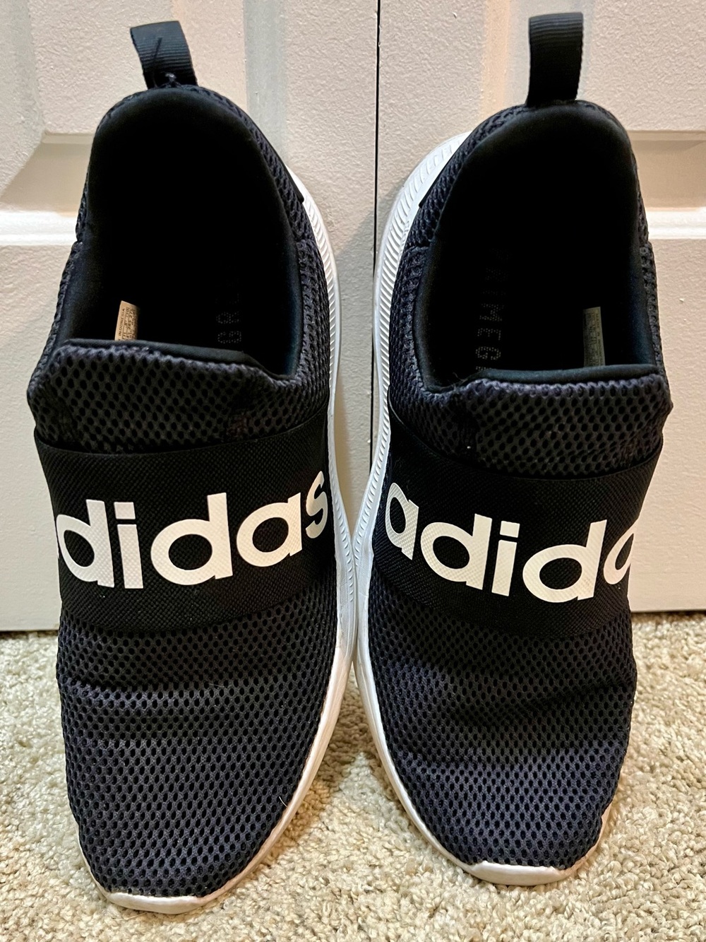 adidas Lite Racer Adapt 4.0 Slip-On Sneakers - Black & White